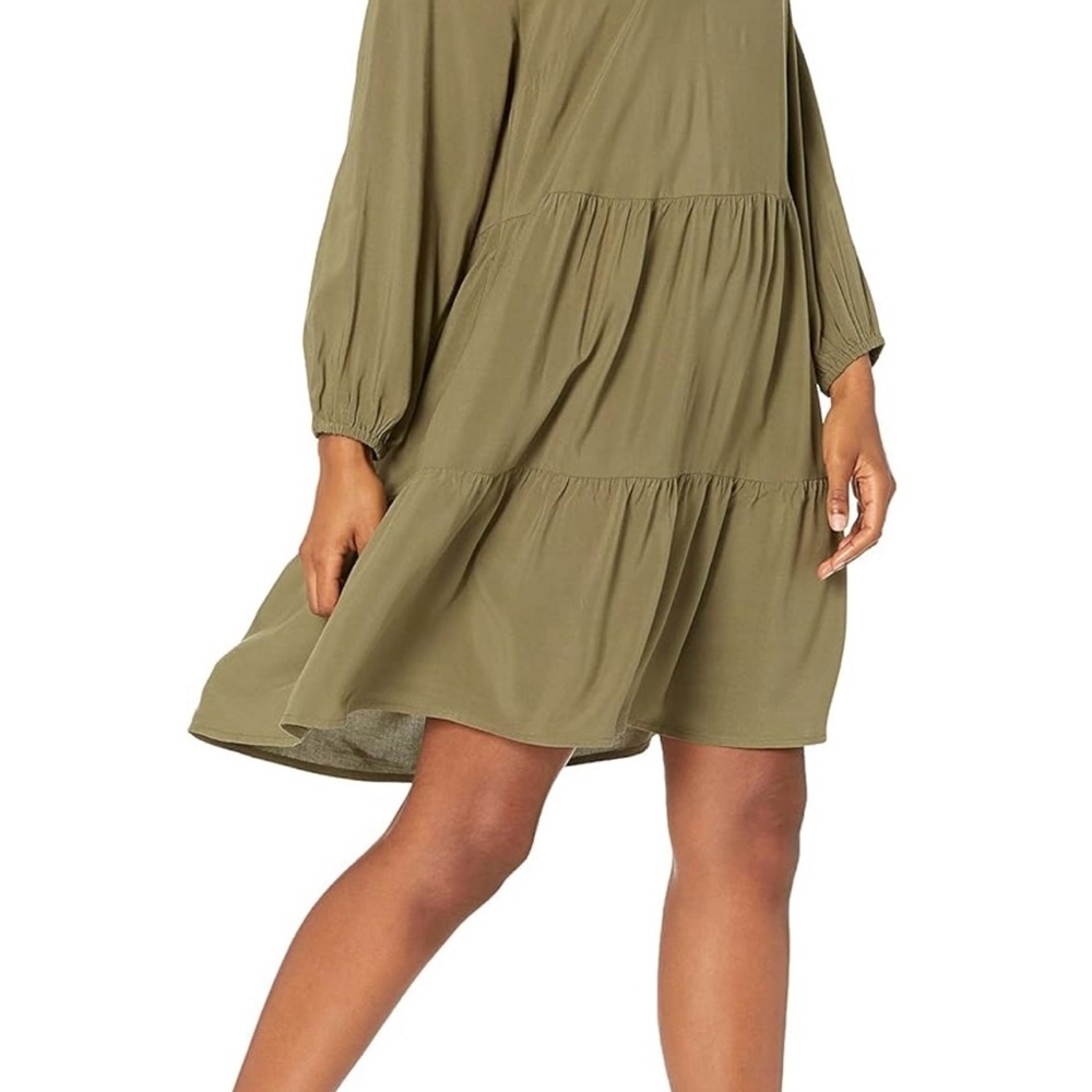Caralyn Mirand The Drop Ruffle-Neck Tiered Mini Dress - Picture 2 of 9